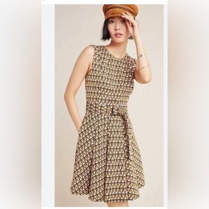 Anthropologie Hutch Amina Mini Dress size M A Line Fit n Flare